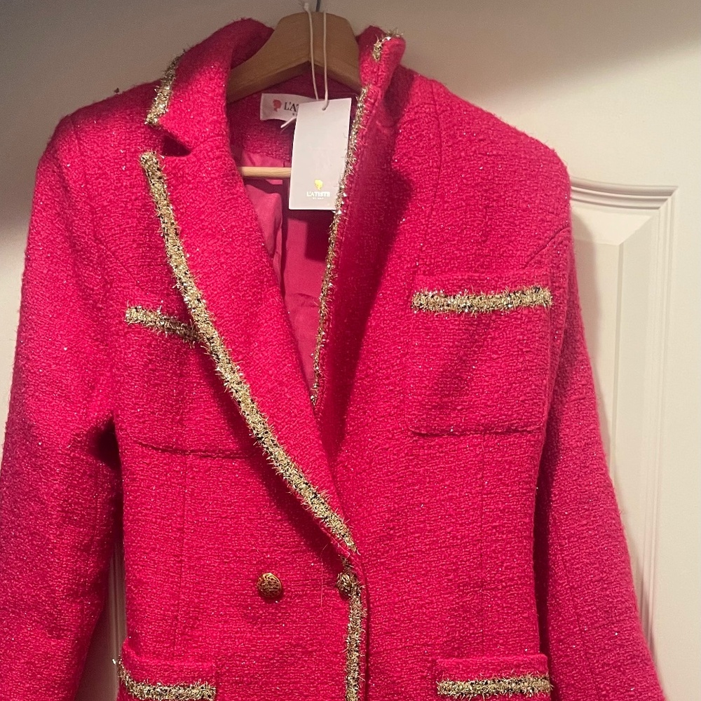 L’atiste by Amy Pink/Fuchsia Trenchcoat